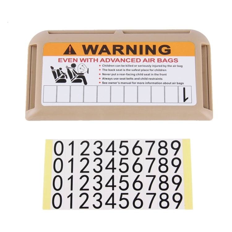 Multi-purpose Car Visor Organizer, Sun Shade Card Storage Pouch Bag(Khaki) by buy2fix