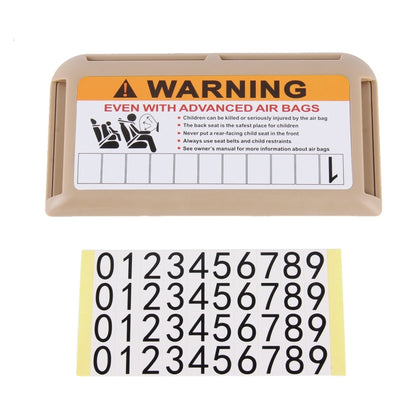 Multi-purpose Car Visor Organizer, Sun Shade Card Storage Pouch Bag(Khaki) by buy2fix