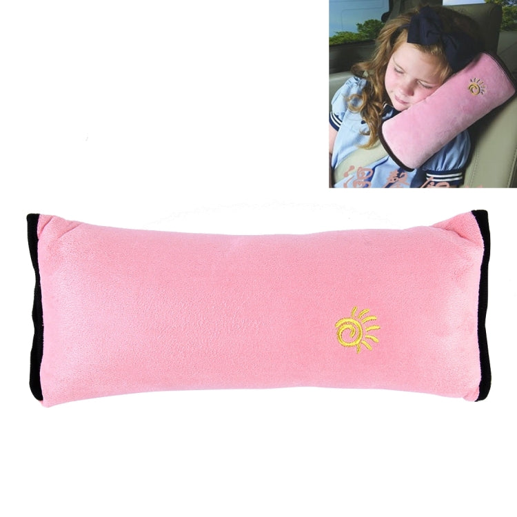 2 PCS Children Baby Safety Strap Soft Headrest Neck Support Pillow Shoulder Pad for Car Safety Seatbelt(Pink) by buy2fix