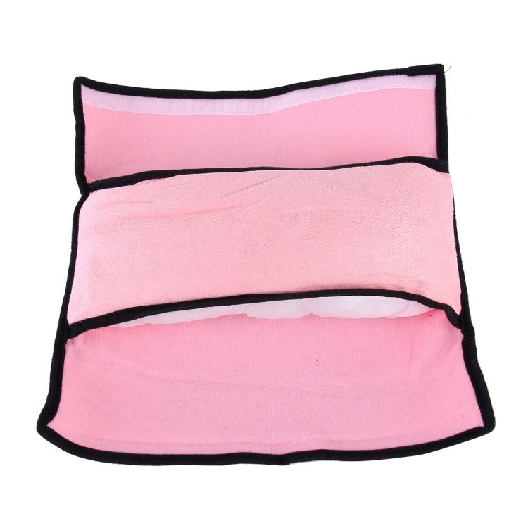 2 PCS Children Baby Safety Strap Soft Headrest Neck Support Pillow Shoulder Pad for Car Safety Seatbelt(Pink) by buy2fix