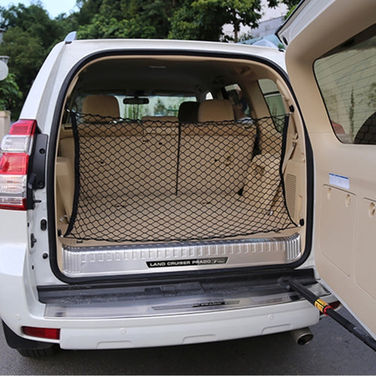 4 Hook Vehicle Universal Fit Trunk Mesh Cargo Storage Organizer Car Van SUV Back Item Net - Stowing Tidying by buy2fix | Online Shopping UK | buy2fix