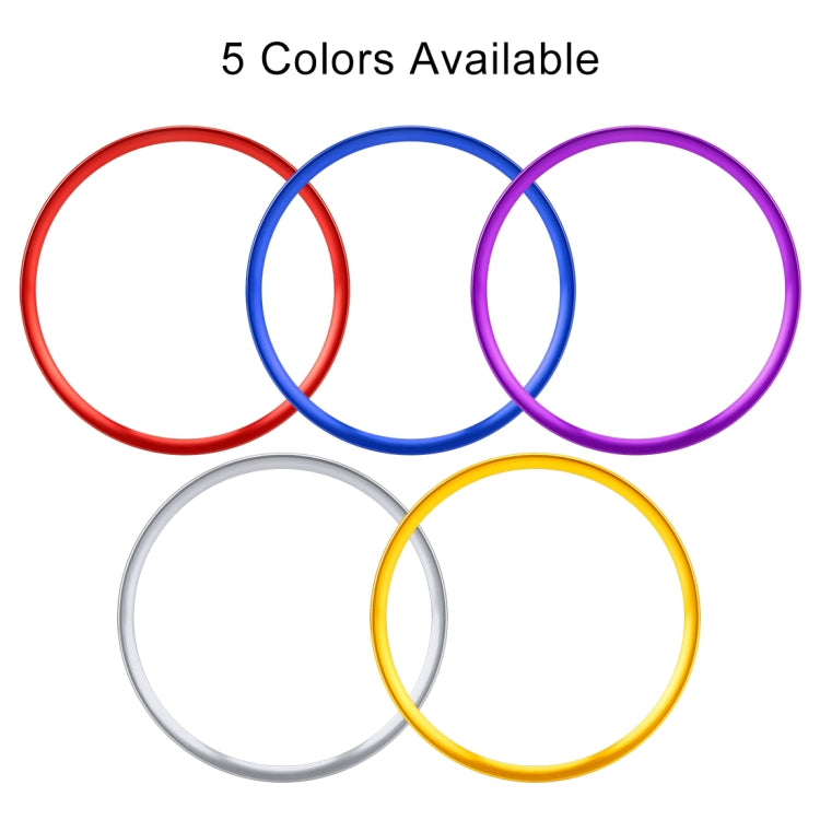 Car Auto Steering Wheel Ring Cover Trim Sticker Decoration for Audi A4L / A3 / A5 2017-2019(Blue) by buy2fix