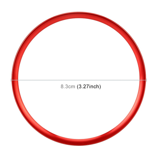 Car Auto Steering Wheel Ring Cover Trim Sticker Decoration for Audi A4L / A3 / A5 2017-2019(Red) by buy2fix