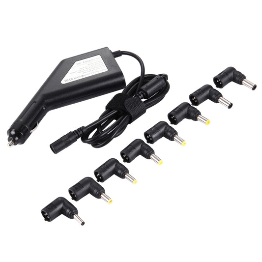 Laptop Notebook Power 90W Universal Car Charger with 8 Power Adapters & 1 USB Port for Samsung, Sony, Asus, Acer, IBM, HP, Lenovo (Black) - Universal Power Adapter by buy2fix | Online Shopping UK | buy2fix