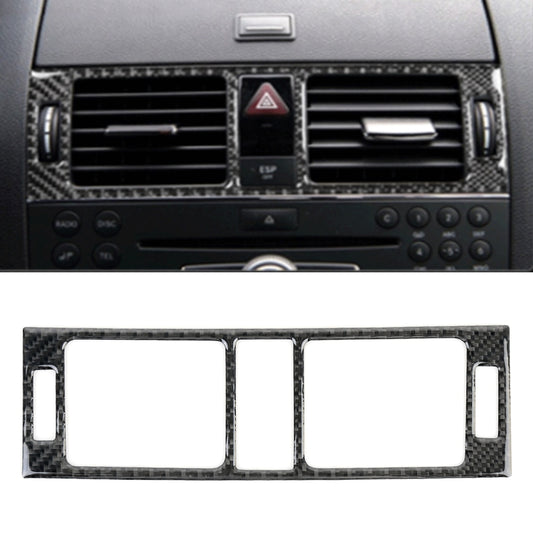 Car Dashboard Air Conditioning Frame Carbon Fiber Decorative Sticker for Mercedes-Benz W204 2007-2013 by buy2fix