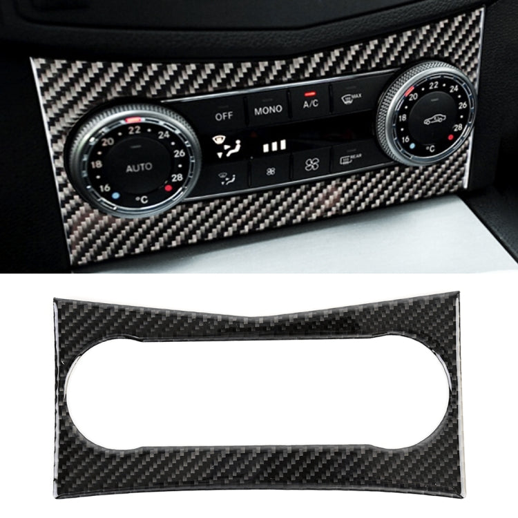 Car Air Conditioning Frame Carbon Fiber Decorative Sticker for Mercedes-Benz W204 2007-2010 by buy2fix