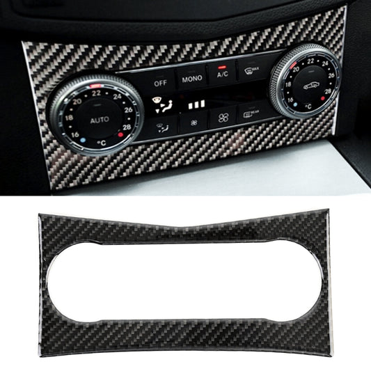 Car Air Conditioning Frame Carbon Fiber Decorative Sticker for Mercedes-Benz W204 2007-2010 by buy2fix