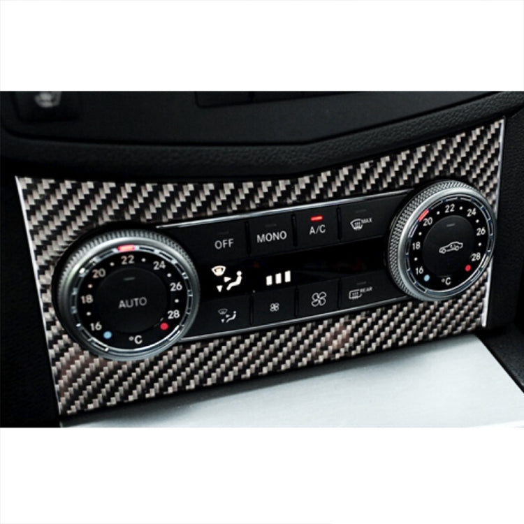 Car Air Conditioning Frame Carbon Fiber Decorative Sticker for Mercedes-Benz W204 2007-2010 by buy2fix