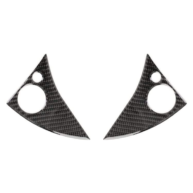 2 PCS Car Steering Wheel Button Carbon Fiber Decorative Sticker for Mercedes-Benz W204 2007-2010 by buy2fix