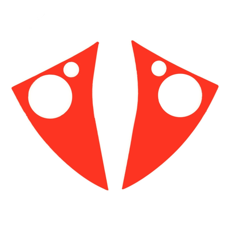 2 PCS Car Steering Wheel Button Carbon Fiber Decorative Sticker for Mercedes-Benz W204 2007-2010 by buy2fix