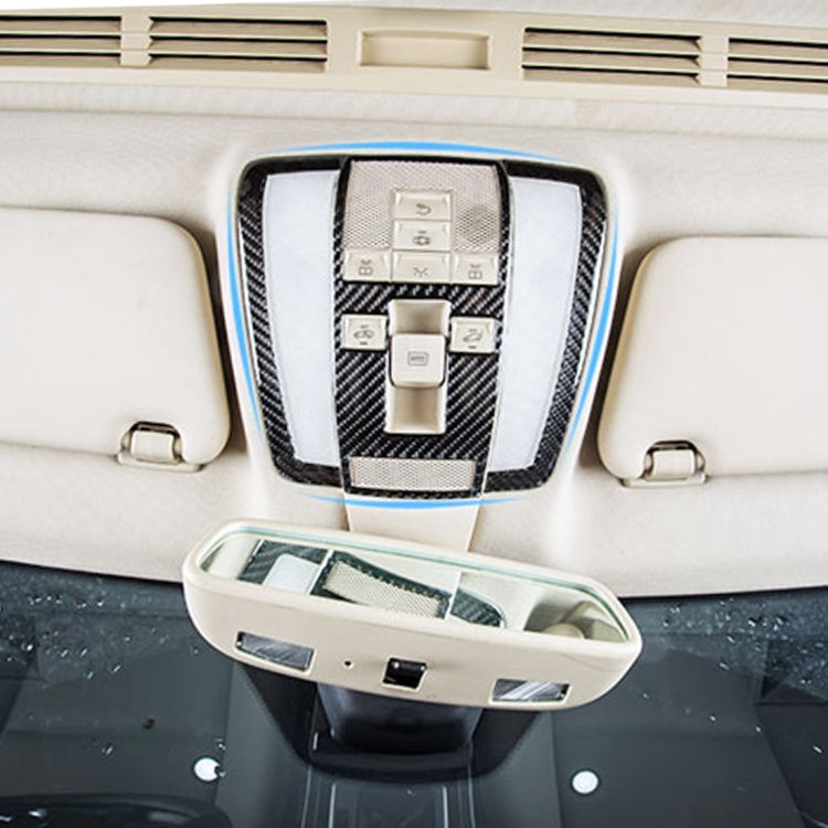 3 PCS Car Front Dome Light Panel Carbon Fiber Decorative Sticker for Mercedes-Benz W204 2007-2013 by buy2fix