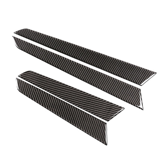 4 PCS Car Door Panel Carbon Fiber Decorative Sticker for Mercedes-Benz W204 2007-2013 by buy2fix