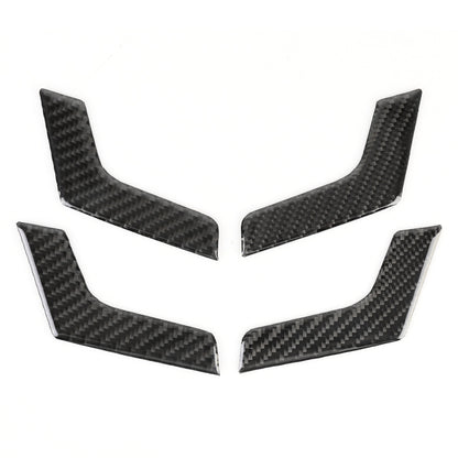 4 PCS Car Door Inner Handle Panel Carbon Fiber Decorative Sticker for Mercedes-Benz W204 2007-2013 - Car Interior Mouldings by buy2fix | Online Shopping UK | buy2fix