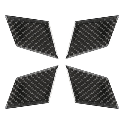 4 PCS Car Door Inner Handle Wrist Panel Carbon Fiber Decorative Sticker for Mercedes-Benz W204 2007-2013 by buy2fix