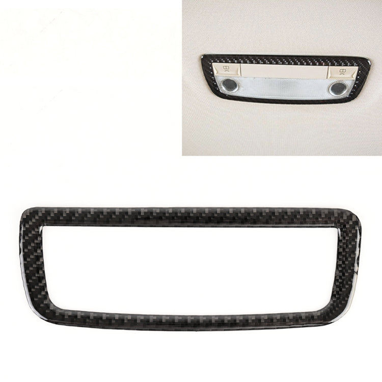 Car Rear Dome Light Panel Carbon Fiber Decorative Sticker for Mercedes-Benz W204 2007-2013 by buy2fix