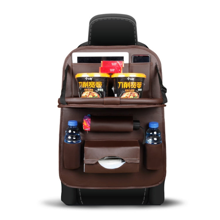 Multifunction Car Seat Pockets Folding Storage Bag (Coffee) by buy2fix