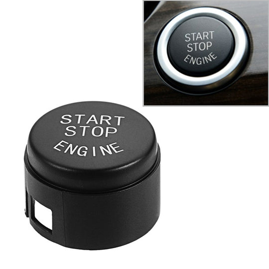 Car Start Stop Engine Button Switch Replace Cover 61319153832 for BMW 5 / 6 / 7 Series F Chassis without Start and Stop 2009-2013 (Black)