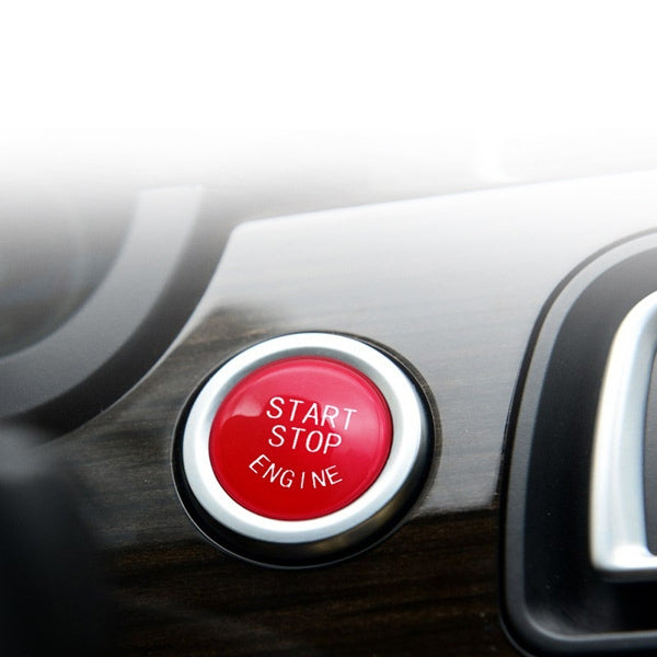 Car Start Stop Engine Button Switch Replace Cover 61319153832 for BMW 5 / 6 / 7 Series F Chassis without Start and Stop 2009-2013(Red) - Car Switches by buy2fix | Online Shopping UK | buy2fix