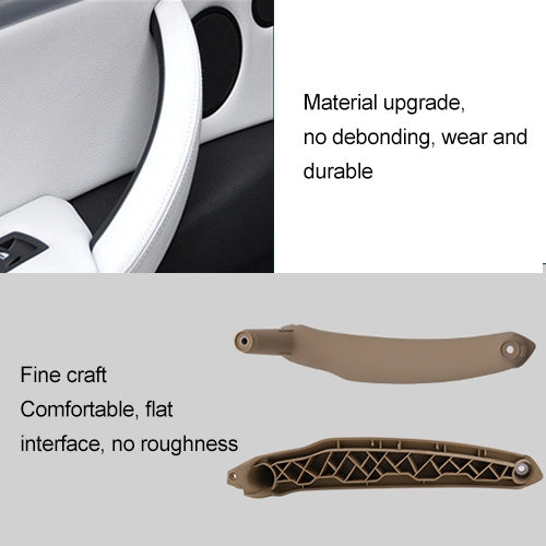 Car Interior Left Handle Inner Door Armrest Panel Pull 51416969401 for BMW X5 / X6, Left Drive(Beige) - Door Handles by buy2fix | Online Shopping UK | buy2fix
