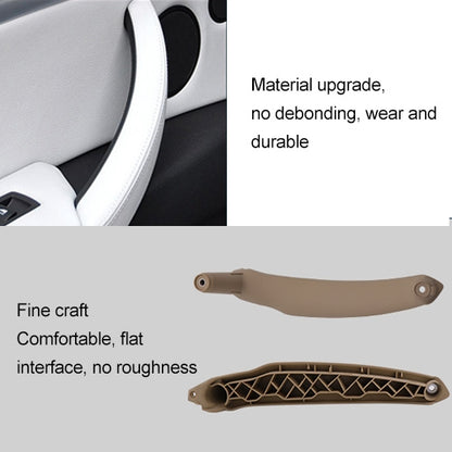 Car Interior Left Handle Inner Door Armrest Panel Pull 51416969401 for BMW X5 / X6, Left Drive(Beige) - Door Handles by buy2fix | Online Shopping UK | buy2fix