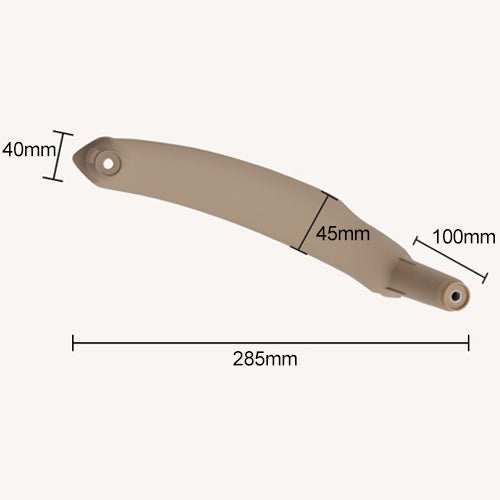 Car Interior Left Handle Inner Door Armrest Panel Pull 51416969401 for BMW X5 / X6, Left Drive(Beige) - Door Handles by buy2fix | Online Shopping UK | buy2fix