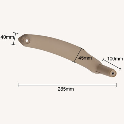 Car Interior Left Handle Inner Door Armrest Panel Pull 51416969401 for BMW X5 / X6, Left Drive(Beige) - Door Handles by buy2fix | Online Shopping UK | buy2fix