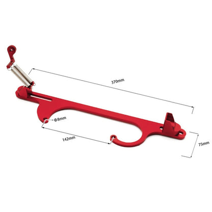 Car Modification Throttle Base Cable Base Section Aluminum Alloy Throttle Cable(Red) - Engine Fittings by buy2fix | Online Shopping UK | buy2fix