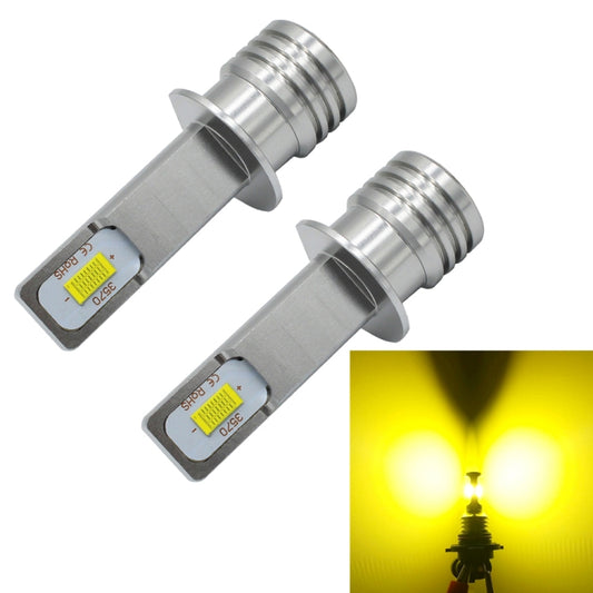 2 PCS H1 72W 1000LM 6000-6500K Super Bright Car Fog Light LED Bulbs, DC 12-24V(Yellow Light) - Fog / Driving Lights by buy2fix | Online Shopping UK | buy2fix