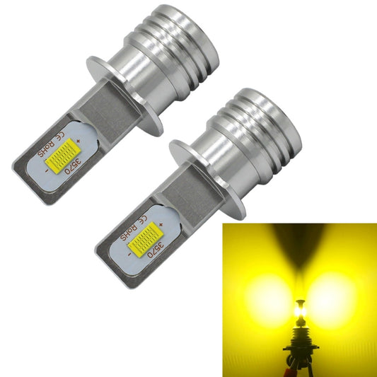 2 PCS H3 72W 1000LM 6000-6500K Super Bright Car Fog Light LED Bulbs, DC 12-24V(Yellow Light) - Fog / Driving Lights by buy2fix | Online Shopping UK | buy2fix