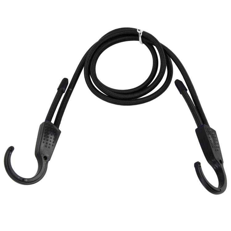 Reusable Car Fastening Rope Car Adjustable Elastic Rope Trunk Storage Hooks Strap Fastening Vehicle Fastening Rope, Length: 1.5m(Black) by buy2fix