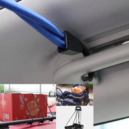 Reusable Car Fastening Rope Car Adjustable Elastic Rope Trunk Storage Hooks Strap Fastening Vehicle Fastening Rope, Length: 1.5m(Black) by buy2fix