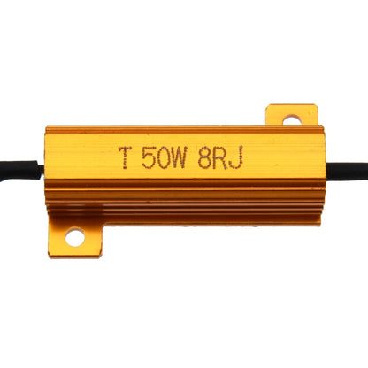 2 PCS Car Canbus Error Canceller Decoder Load Resistor LED 50W 8 Ohm No Blinking Decoder - Headlight Ballast by buy2fix | Online Shopping UK | buy2fix