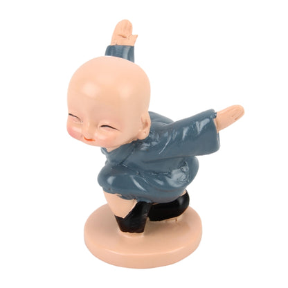 4 PCS/Lot Cute Automotive Interiors Little Monk Ornaments Resin Cute Chinese Kung Fu Monk Car Home Decoration Ornaments Miniatures Crafts - Ornaments by buy2fix | Online Shopping UK | buy2fix