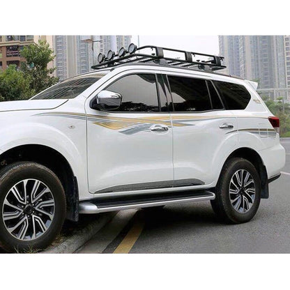 5 PCS SUV Body Decorative Strip Brand Car Streamline Shining Sticker for Nissan TERRA 2019 by buy2fix