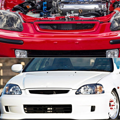 Car Front Racing Front Grille Grid ABS Insect Net for Honda Civic 1996-1998 - Others by buy2fix | Online Shopping UK | buy2fix