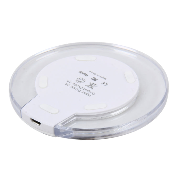 15W Safety Wireless and Limitless QI-standard Wireless Charger Fast Charging Charger with Micro USB Cable(White) - Wireless Charger Receiver by buy2fix | Online Shopping UK | buy2fix