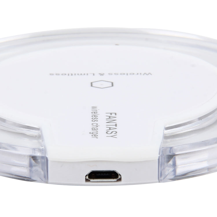 15W Safety Wireless and Limitless QI-standard Wireless Charger Fast Charging Charger with Micro USB Cable(White) - Wireless Charger Receiver by buy2fix | Online Shopping UK | buy2fix