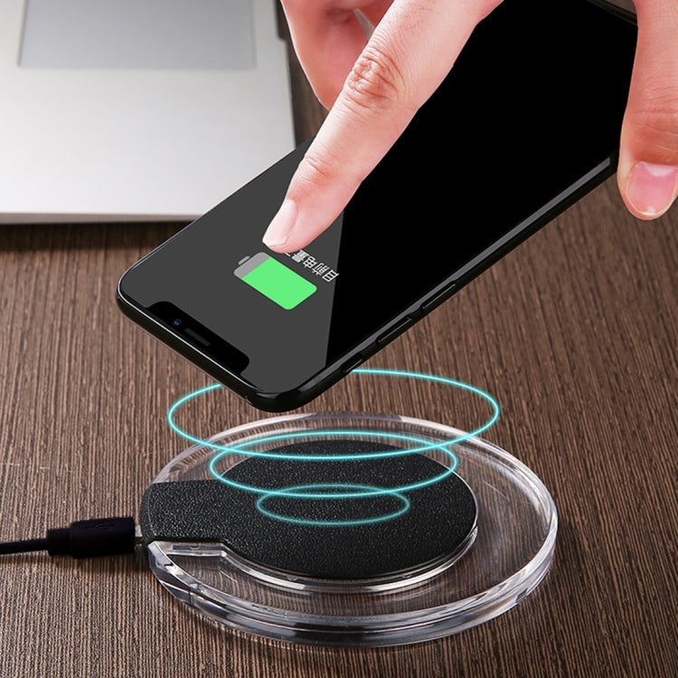 15W Safety Wireless and Limitless QI-standard Wireless Charger Fast Charging Charger with Micro USB Cable(White) - Wireless Charger Receiver by buy2fix | Online Shopping UK | buy2fix