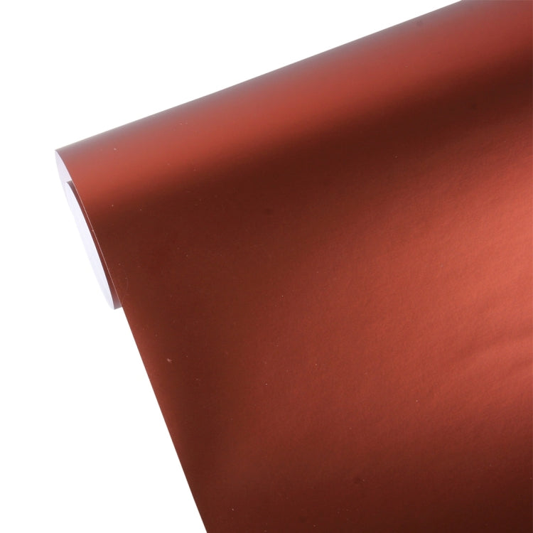 8m * 0.5m Ice Blue Metallic Matte Icy Ice Car Decal Wrap Auto Wrapping Vehicle Sticker Motorcycle Sheet Tint Vinyl Air Bubble Sticker(Coffee) by buy2fix