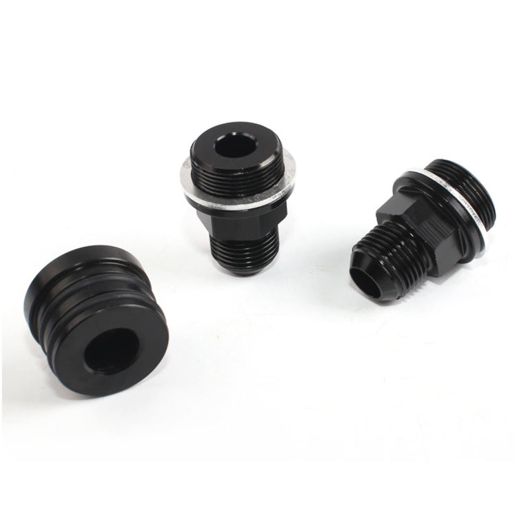 M28~10AN Black Engine Rear Block Breather Fitting Adapter for Honda Oil Catch Can B16 B18C - Engine Fittings by buy2fix | Online Shopping UK | buy2fix