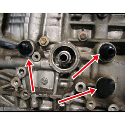 M28~10AN Black Engine Rear Block Breather Fitting Adapter for Honda Oil Catch Can B16 B18C - Engine Fittings by buy2fix | Online Shopping UK | buy2fix