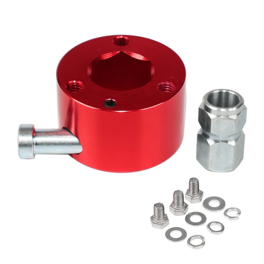 Universal Aluminum Car Steering Wheel Quick Release Disconnect Hub 3/4 inch Shaft Size(Red) - Other Tools by buy2fix | Online Shopping UK | buy2fix