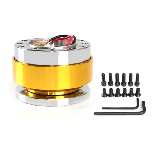 Universal 60mm Car Steering Wheel Quick Release HUB Racing Adapter Snap Off Boss Kit(Gold) - Other Tools by buy2fix | Online Shopping UK | buy2fix