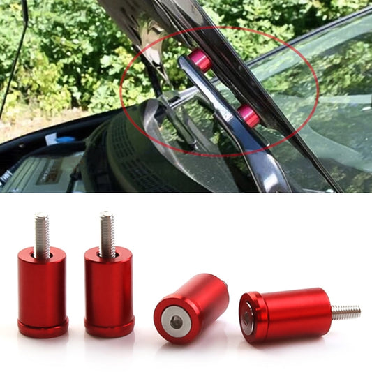 4 PCS Car Modified Isolation Column Engine Cover Blocked Up Screw Engine Turbine Ventilation Gasket Screw Washer (Red) - Nuts & Bolts by buy2fix | Online Shopping UK | buy2fix