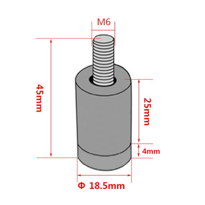 4 PCS Car Modified Isolation Column Engine Cover Blocked Up Screw Engine Turbine Ventilation Gasket Screw Washer (Red) - Nuts & Bolts by buy2fix | Online Shopping UK | buy2fix