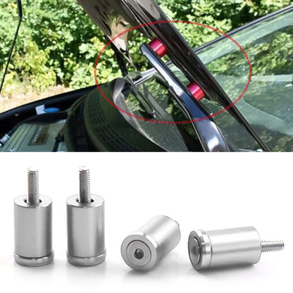 4 PCS Car Modified Isolation Column Engine Cover Blocked Up Screw Engine Turbine Ventilation Gasket Screw Washer (Silver) - Nuts & Bolts by buy2fix | Online Shopping UK | buy2fix