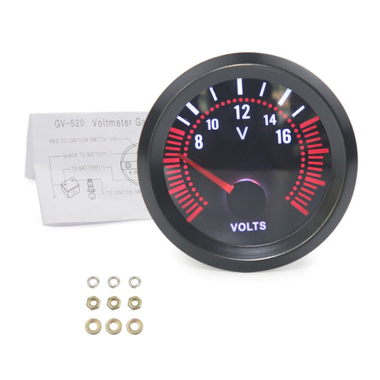 52mm 12V Universal Car Modified Voltmeter - Clocks & Car Meters by buy2fix | Online Shopping UK | buy2fix