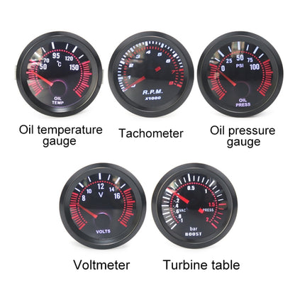52mm 12V Universal Car Modified Oil Temperature Gauge - Clocks & Car Meters by buy2fix | Online Shopping UK | buy2fix