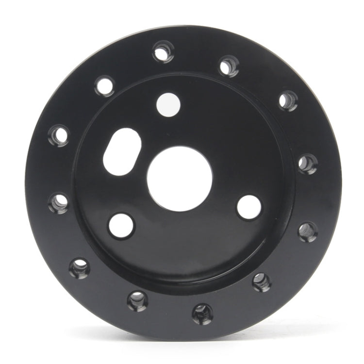 Car Hub for 6-Hole to 3-Hole Steering Wheel Adapter Boss Kit Steering Wheel Spacer Bolts (Black) by buy2fix