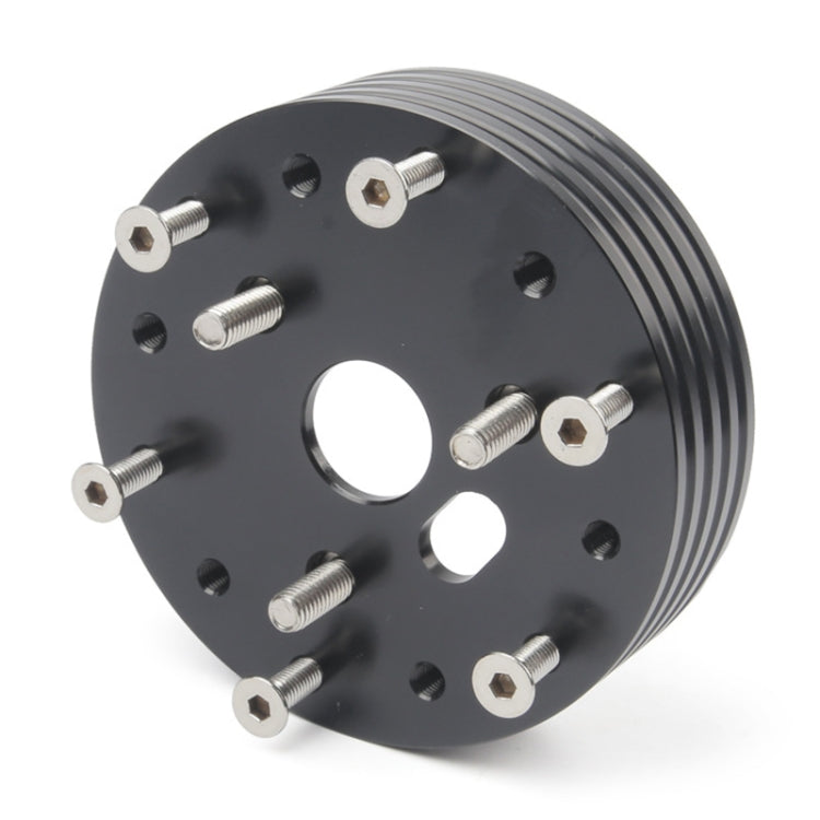 Car Hub for 6-Hole to 3-Hole Steering Wheel Adapter Boss Kit Steering Wheel Spacer Bolts (Black) by buy2fix